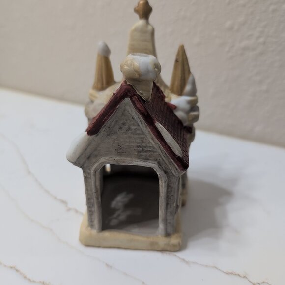 VTG The Porcelain Candle Holder Collection Church Hand-Painted Votive - Picture 3 of 4